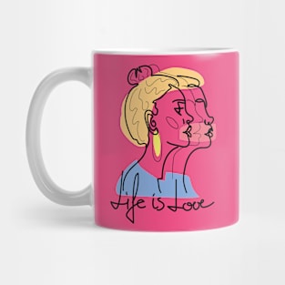 Girl on line Mug